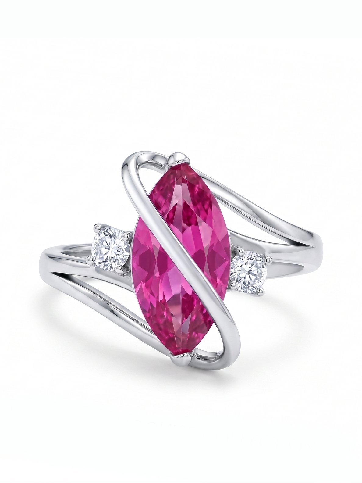 Marquis Ring - Pink Topaz - view 1