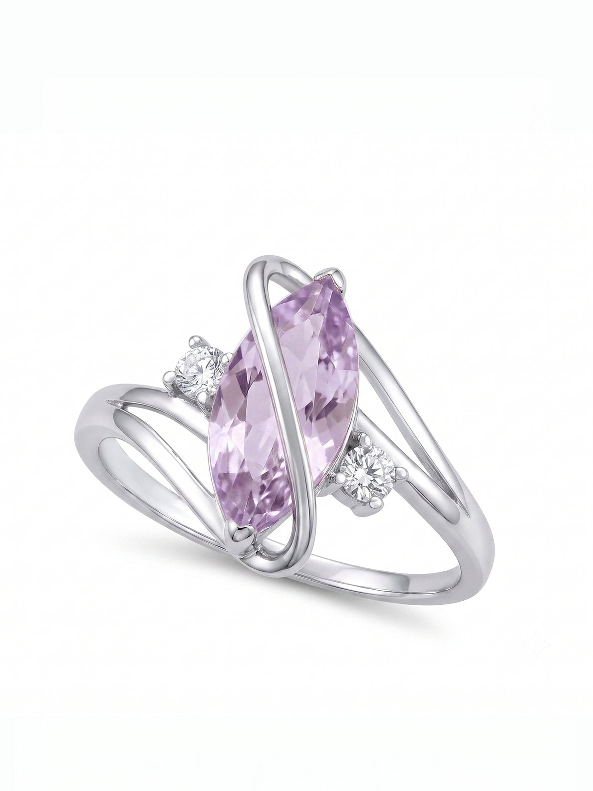 Marquis Ring - Lavender Amethyst - view 1