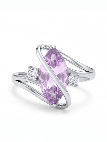 Marquis Ring - Lavender Amethyst - view 2