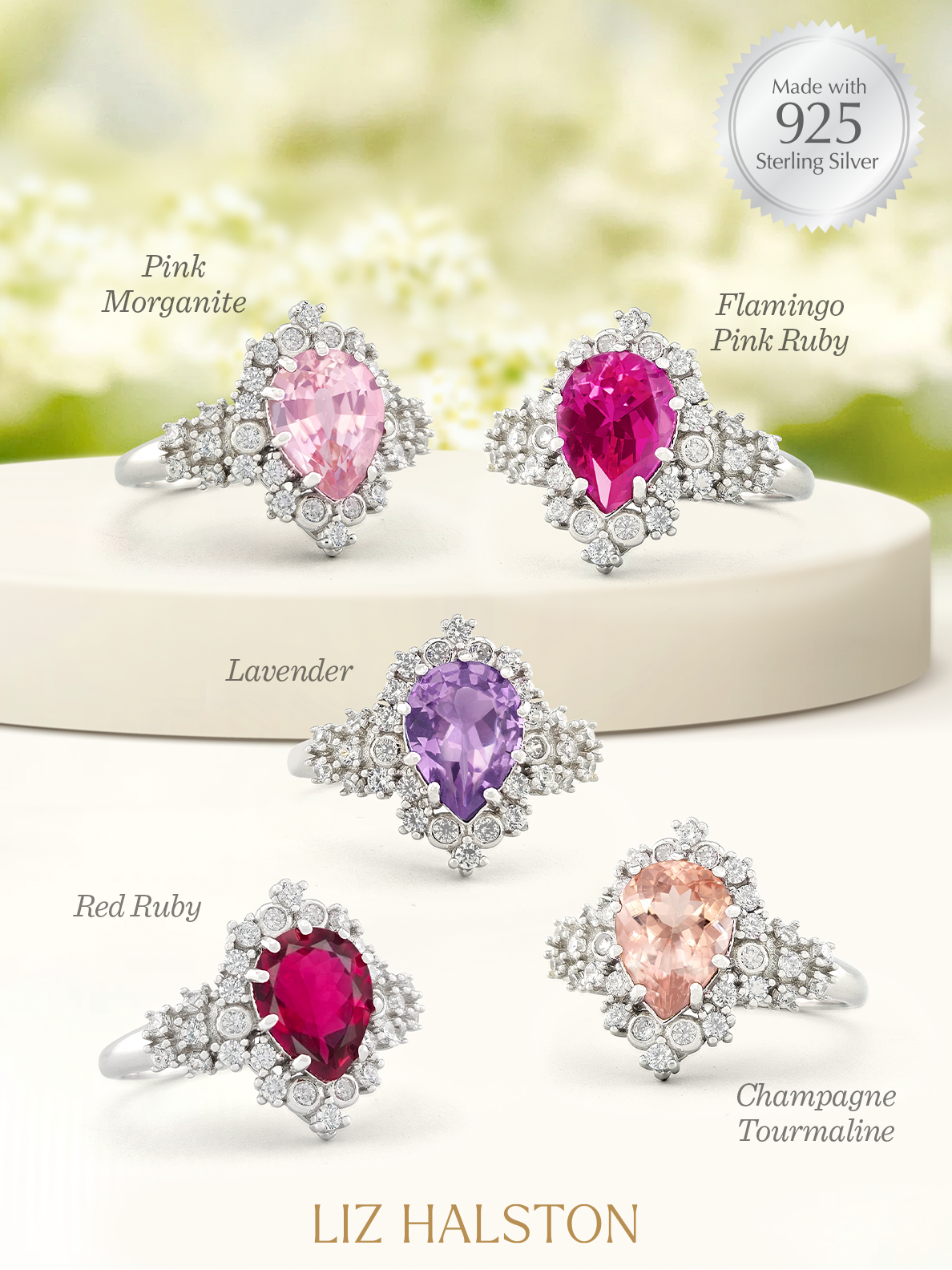 Charmed Aroma Birthstone Ring Collection 925 Sterling Silver Candle 2025 new