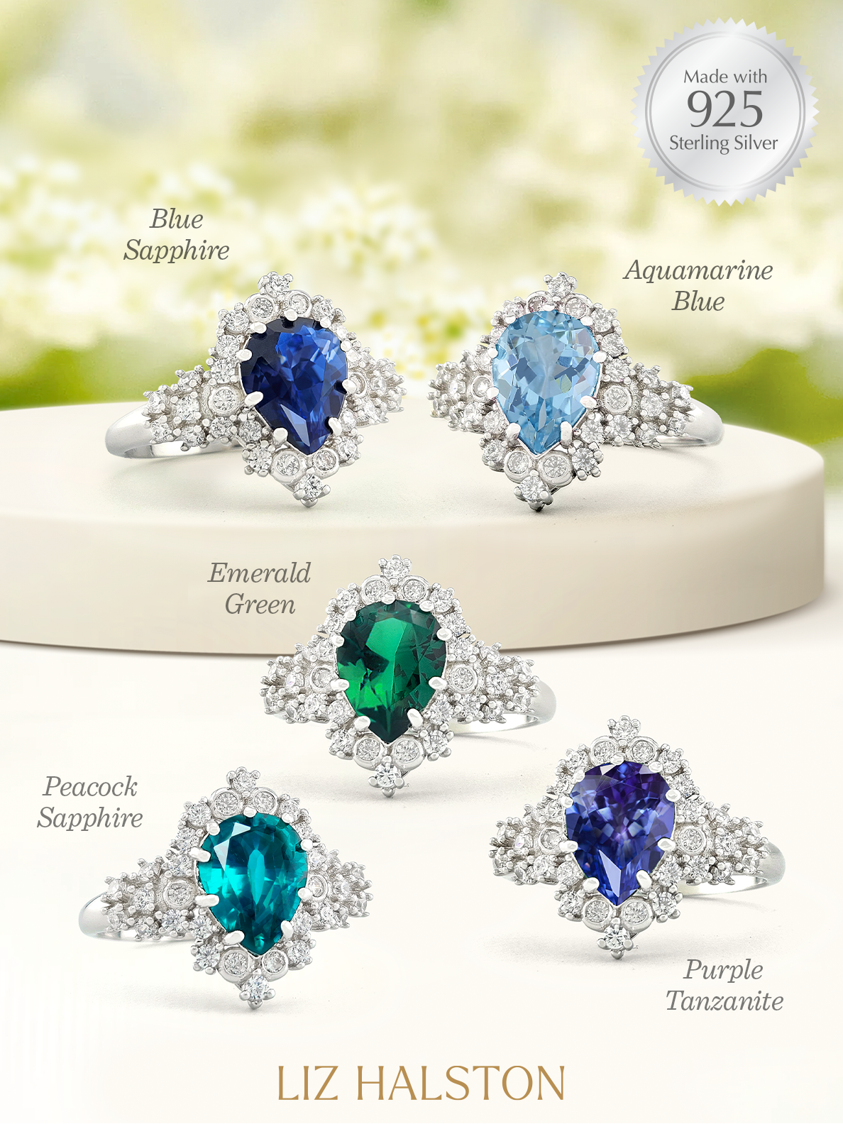 Charmed Aroma Birthstone Ring Collection 925 Sterling Silver Candle 2025 new