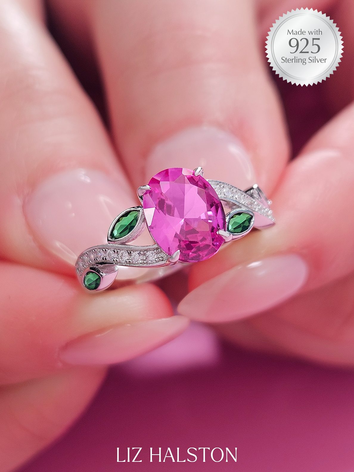 Limited Edition Mystery Color - Oval Floral Leaf Ring Collection