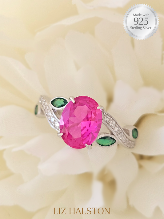 Limited Edition Mystery Color - Oval Floral Leaf Ring Collection