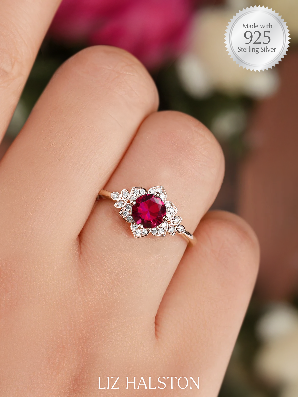 Red Ruby Mystery Ring Collection - July Birthstone