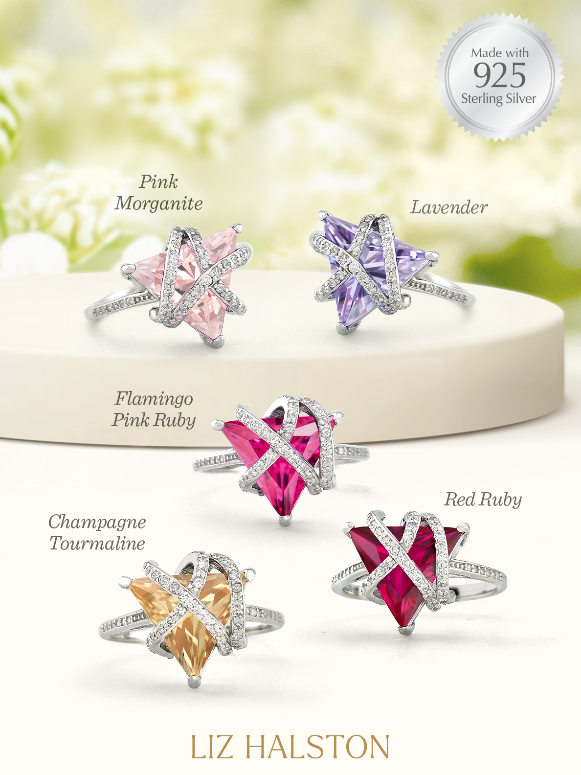 Charmed Aroma Birthstone Ring Collection 925 Sterling Silver Candle 2025 new