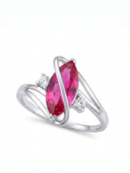 Marquis Ring - Pink Topaz - view 2